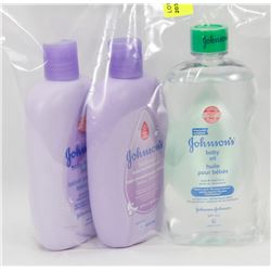 BAG OF ASSORTED BABY OIL