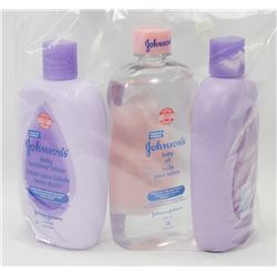 BAG OF ASSORTED BABY OIL