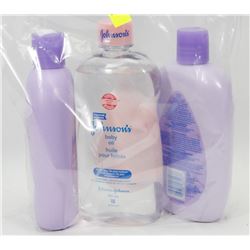 BAG OF ASSORTED BABY OIL