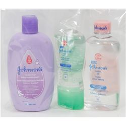 BAG OF ASSORTED BABY OIL