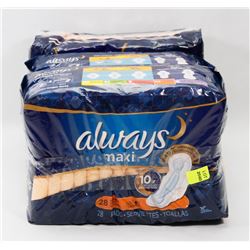 3 BAGS OF ALWAYS MAXI 28 PACK PADS