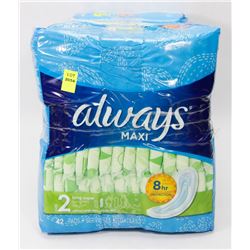 3 BAGS OF ASSORTED MAXI PADS