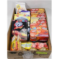 BOX OF ASSORTED SNACK FOODS