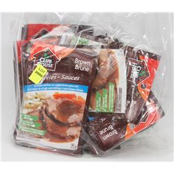 BAG OF 22 ASSORTED CLUB HOUSE GRAVY MIXES