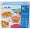 Image 1 : NEW ANCHOR HOCKINGS 18PC BOWL AND STORAGE SET