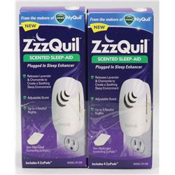 TWO BOXES OF ZZZQUIL SCENTED SLEEP AID