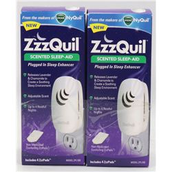 TWO BOXES OF ZZZQUIL SCENTED SLEEP AID