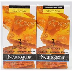 TWO BOXES WITH THREE BARS EACH OF NEUTROGENA