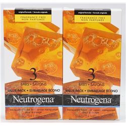 TWO BOXES WITH THREE BARS EACH OF NEUTROGENA