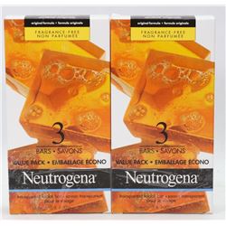 TWO BOXES WITH THREE BARS EACH OF NEUTROGENA