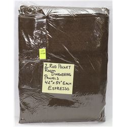 2 ROD POCKET ROOM DARKENING PANELS