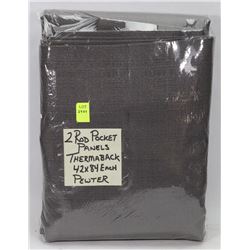 2 ROD POCKET PANELS THERMABACK