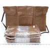 Image 1 : LOT OF 10 NEW BROWN REUSABLE VINYL APRONS