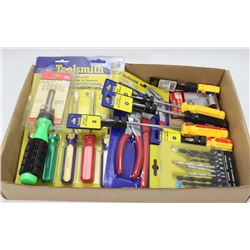 ASSORTED NEW TOOLS - PLIERS, SCREWDRIVERS ( TOOLS
