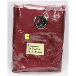 2 GROMMET TOP PANELS