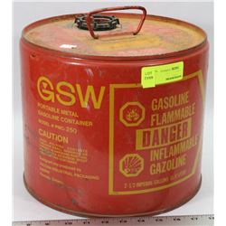 VINTAGE GSW PORTABLE METAL GAS CAN