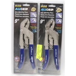 PAIR OF 9" TEAM MECHANIX ALL-GRIP AUTO ( TOOLS )