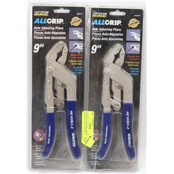 PAIR OF 9" TEAM MECHANIX ALL-GRIP AUTO ( TOOLS )