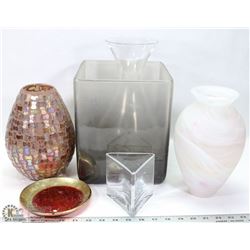 LOT OF 4 ASSORTED VASES