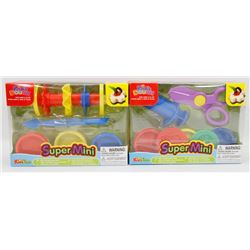 LOT OF 2 DIFFERENT KIDS DOUGH SUPER MINI SETS
