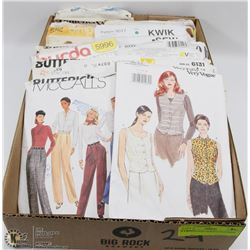 FLAT VINTAGE SEWING PATTERNS