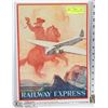 Image 1 : RAILWAY EXPRESS REPRODUCTION TIN SIGN