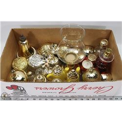 6) BOX WITH 27 AVON COLLECTIBLE CONTAINERS AND ONE