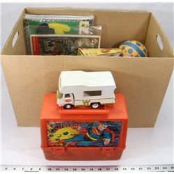 ESTATE BOX OF VINTAGE TOYS AND MORE