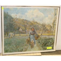 FRAMED FRENCH ARTIST PICTURE