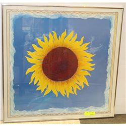 FRAMED SUNFLOWER PICTURE