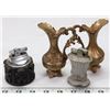 Image 1 : LOT OF VINTAGE LIGHTERS AND MINI VASES