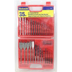 NEW 35PC ALL PURPOSE DRILL BIT SET ( TOOLS )