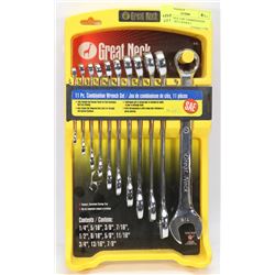 GREAT NECK 11PC COMBINATION WRENCH SET ( TOOLS )
