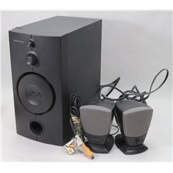 HARMAN/ KARDON 3PC SPEAKER SYSTEM WITH CORDS