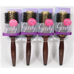 LOT OF FOUR HAIR BRUSHES