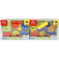 LOT OF 2 DIFFERENT KIDS DOUGH SUPER MINI SETS