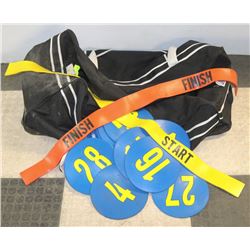 LARGE HOCKEY BAG FULL OF SPORTS EQUIPMENT