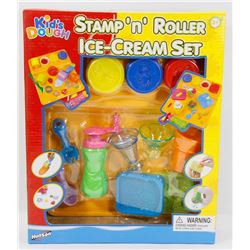 NEW KIDS DOUGH STAMP N' ROLLER ICE-CREAM SET