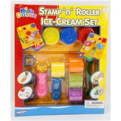 NEW KIDS DOUGH STAMP N' ROLLER ICE-CREAM SET