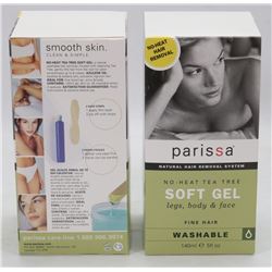 TWO BOXES OF PARISSA SOFT GEL FINE HAIR WASHABLE