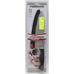 NEW FARBERWARE 8" CHEF KNIFE WITH SELF SHARPENING
