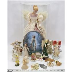LARGE FLAT OF ANGEL ITEMS INCLUDING BRADFORD