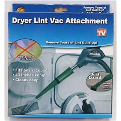 NEW DRYER LINT VAC ATTACHMENT, FITS ANY VACUUM