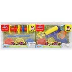 LOT OF 2 DIFFERENT KIDS DOUGH SUPER MINI SETS