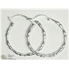 Image 1 : SILVER HOOP EARRINGS