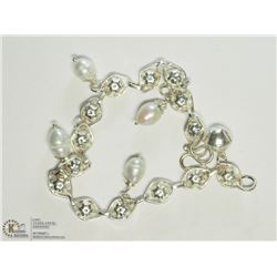 SILVER PEARL BRACELET
