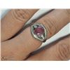 Image 1 : SILVER RUBY RING SIZE 5.75 WITH STONES