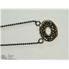 Image 1 : SILVER DOUGHNUT NECKLACE
