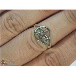 SILVER STAR RING SIZE 6
