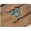 Image 1 : SILVER GENUINE STONES RING SIZE 8.25